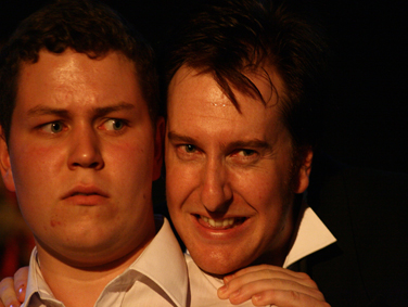 From left: Steven McMahon as Mordred, Allan Scott-Douglas as Breunor