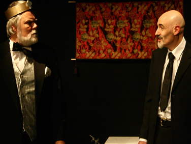 Jim Byars as King Arthur and Ian Watt as Merlin