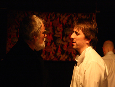 From left: Jim Byars as King Arthur, Colin Healy as Lancelot, Ian Watt as Gwion