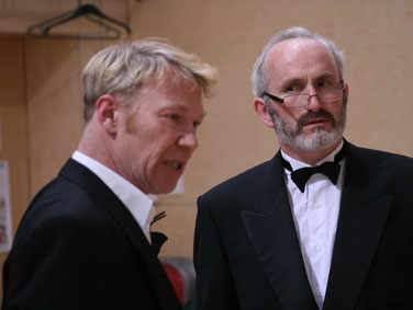 Ian Sexon & Nick Cheales in the rehearsed reading of 'King Arthur' 2008 by Lucy Nordberg 