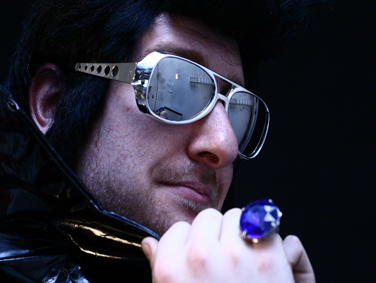 Allan Scott-Douglas as Elvis-mad John in 'Suspicious Minds' by Caroline Dunford