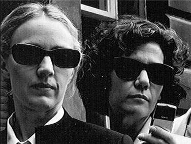 Julia Rounthwaite and Cheryl Anderson in 'Measure for Measure' 2000